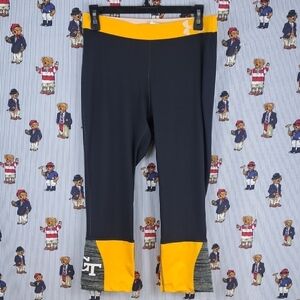 Women's Under Armour Georgia Tech compression heat gear LG athletic blue pants